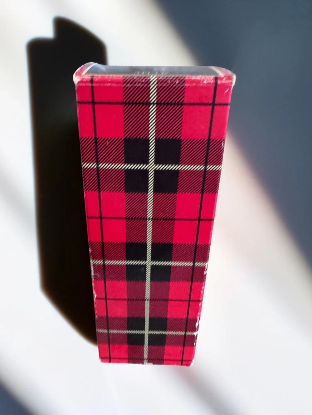 Vintage Avon Plaid Thermos Wild Country After Shave Decanter 3 oz With Box